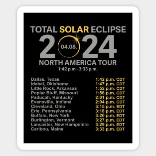 2024 Total Solar Eclipse April 8 Path Of The Eclipse Sticker